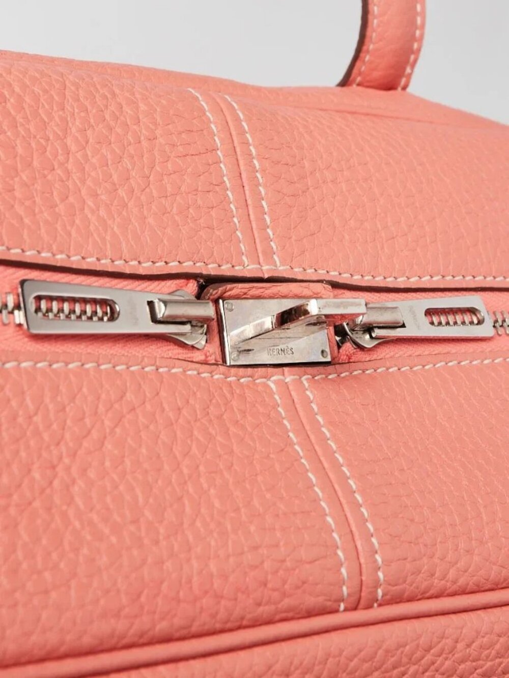 Hermes 35cm Crevette Clemence Leather Victoria II Bag - Picture 7 of 12
